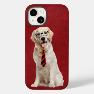 Golden retriever met bril Case-Mate iPhone 14 hoesje