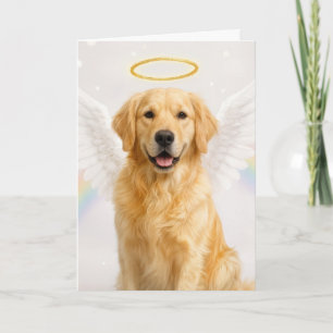 Golden Retriever met engelenvleugels Kaart