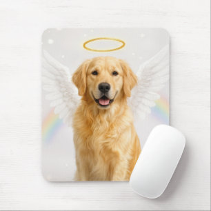 Golden Retriever Met Engelvleugels en Halo Muismat
