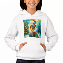 Golden Retriever met kerstthema