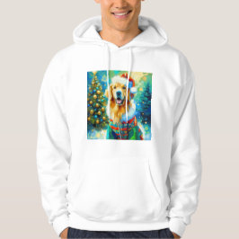 Golden Retriever met kerstthema Hoodie