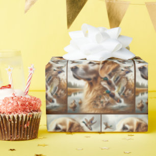 Golden Retriever met Mallard Ducks Cadeaupapier