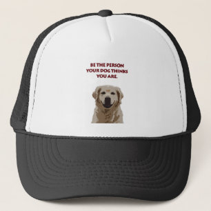 Golden Retriever met mooi citaat Trucker Pet