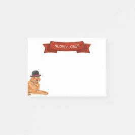 Golden Retriever met Pet schilderij Post-it® Notes