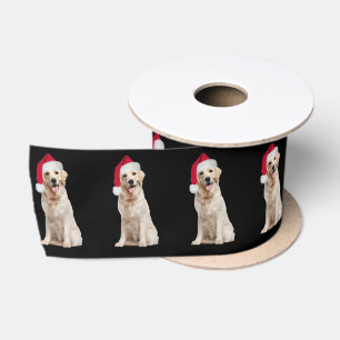 Golden Retriever met Santa Hat Lint