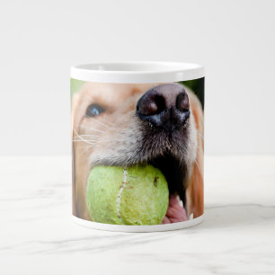 Golden Retriever met Tennis Ball Extra Grote Beker