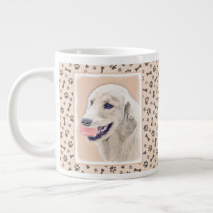 Golden Retriever met Tennis Ball-schilderkunst Extra Grote Beker