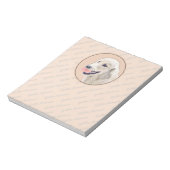 Golden Retriever met Tennis Ball-schilderkunst Notitieblok (Gedraaid)