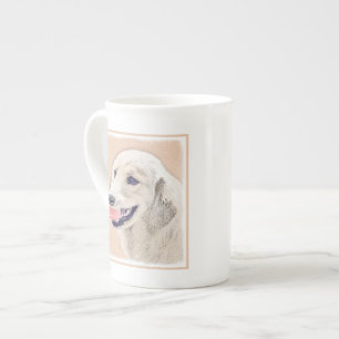 Golden Retriever met Tennis Ball-schilderkunst Porselein Kop