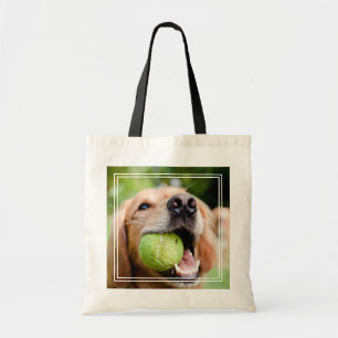 Golden Retriever met Tennis Ball Tote Bag