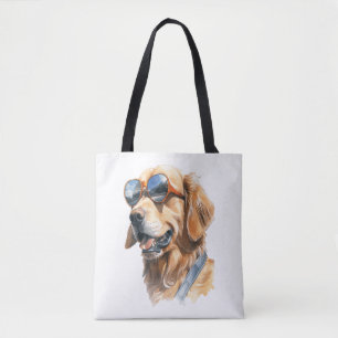 Golden Retriever met zonnebril 2 Draagtas