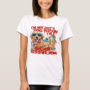 Golden Retriever met zonnebril en Drink T-shirt