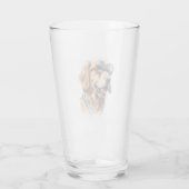 Golden Retriever met zonnebril Glas (Achterkant)