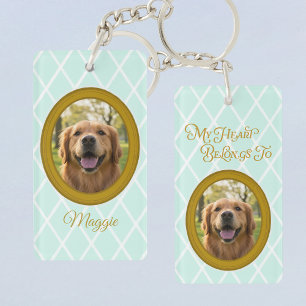 Golden Retriever Mijn Hart Hoort Bij Jouw Foto Sleutelhanger