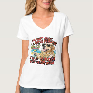 Golden Retriever Moeder Cartoon T-shirt