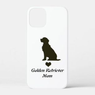 Golden Retriever Moeder Silhouette Hart T-Shirt Ho iPhone 12 Mini Hoesje