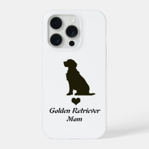 Golden Retriever Moeder Silhouette Hart T-Shirt Ho iPhone 15 Pro Hoesje