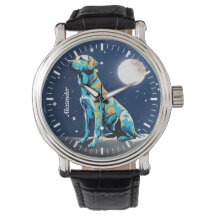 Golden Retriever Moonlit WatchEen tijdloos uurwerk