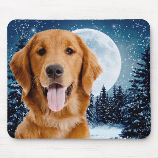 Golden Retriever Mousepad Muismat (Voorkant)