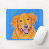 Golden Retriever Mousepad - "Sydney" Muismat (Met muis)