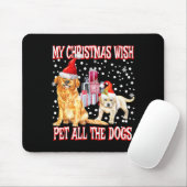 Golden Retriever My Christmas Wish Pet All The D Muismat (Met muis)