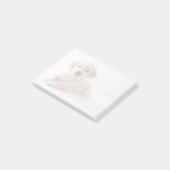 Golden Retriever neerwaarts Post-it® Notes (Schuin)