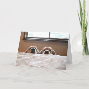 Golden Retriever omhoog en Moederdag Kaart