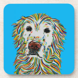 GOLDEN RETRIEVER ONTKLEEDMATTEN BIER ONDERZETTER