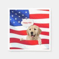Golden Retriever op 4 juli