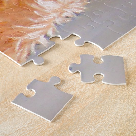 Golden Retriever op het strand met Tennis Ball Puz Legpuzzel (Zijkant)