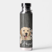 Golden Retriever op hout Waterfles (Links)