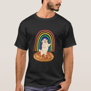 Golden Retriever op pizza T-shirt