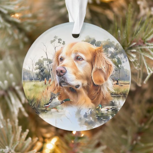 Golden Retriever Ornament (Boom)