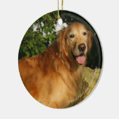 Golden Retriever Panting Keramisch Ornament (Links)