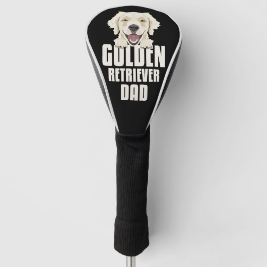 Golden Retriever papa, Dog Dad Golfheadcover (Voorkant)
