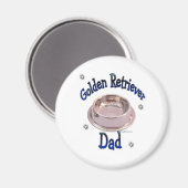 Golden Retriever Papa - Magnet (Recto/Verso)