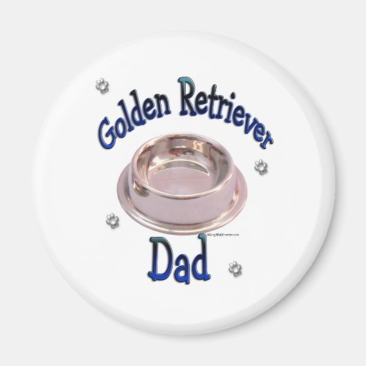 Golden Retriever Papa - Magnet (Devant)