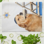 Golden Retriever Passover Matzo Theedoek (Gevouwen)