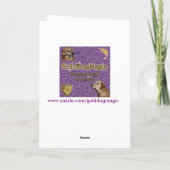 Golden Retriever Passover Seder Bord Kaart (Achterkant)