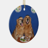 Golden Retriever Passover Seder Bord Keramisch Ornament (Rechts)