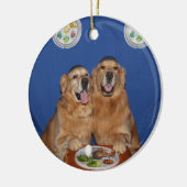 Golden Retriever Passover Seder Bord Keramisch Ornament (Links)
