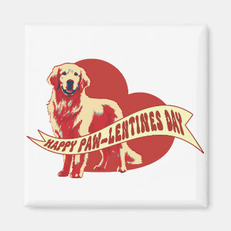 Golden Retriever Pawlentine's Day Magnet Magneet