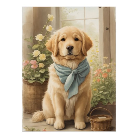 Golden Retriever Perfect Poster (Voorkant)