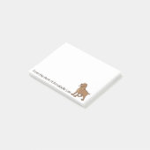 Golden Retriever personaliseren Post-it® Notes (Schuin)