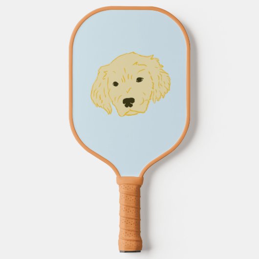 Golden Retriever Pickleball Paddle (Voorkant)