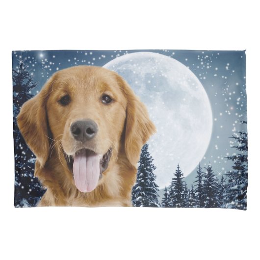 Golden Retriever Pillowcase Kussensloop (Voorkant)