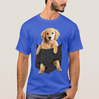 Golden Retriever Pocket Mid Classic honden retro r T-shirt