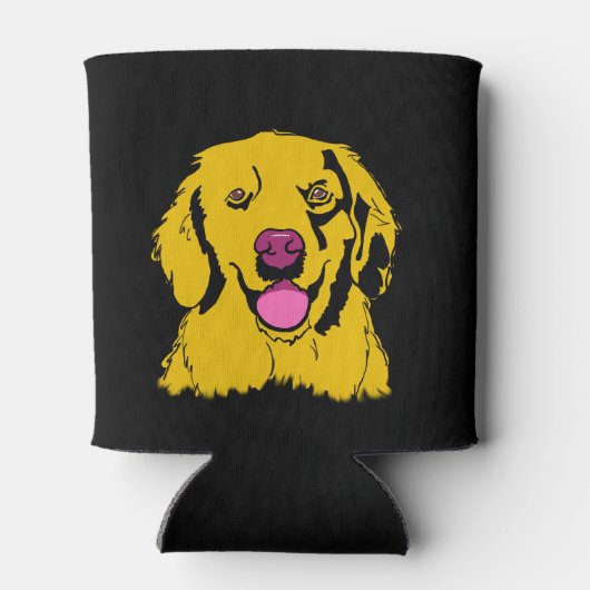 Golden Retriever Pop Art Koelbox Blikjeskoeler (Achterkant)