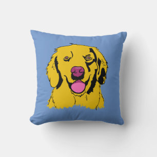Golden Retriever Pop Art Kussen