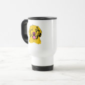 Golden Retriever Pop Art Reisbeker (Voorkant links)
